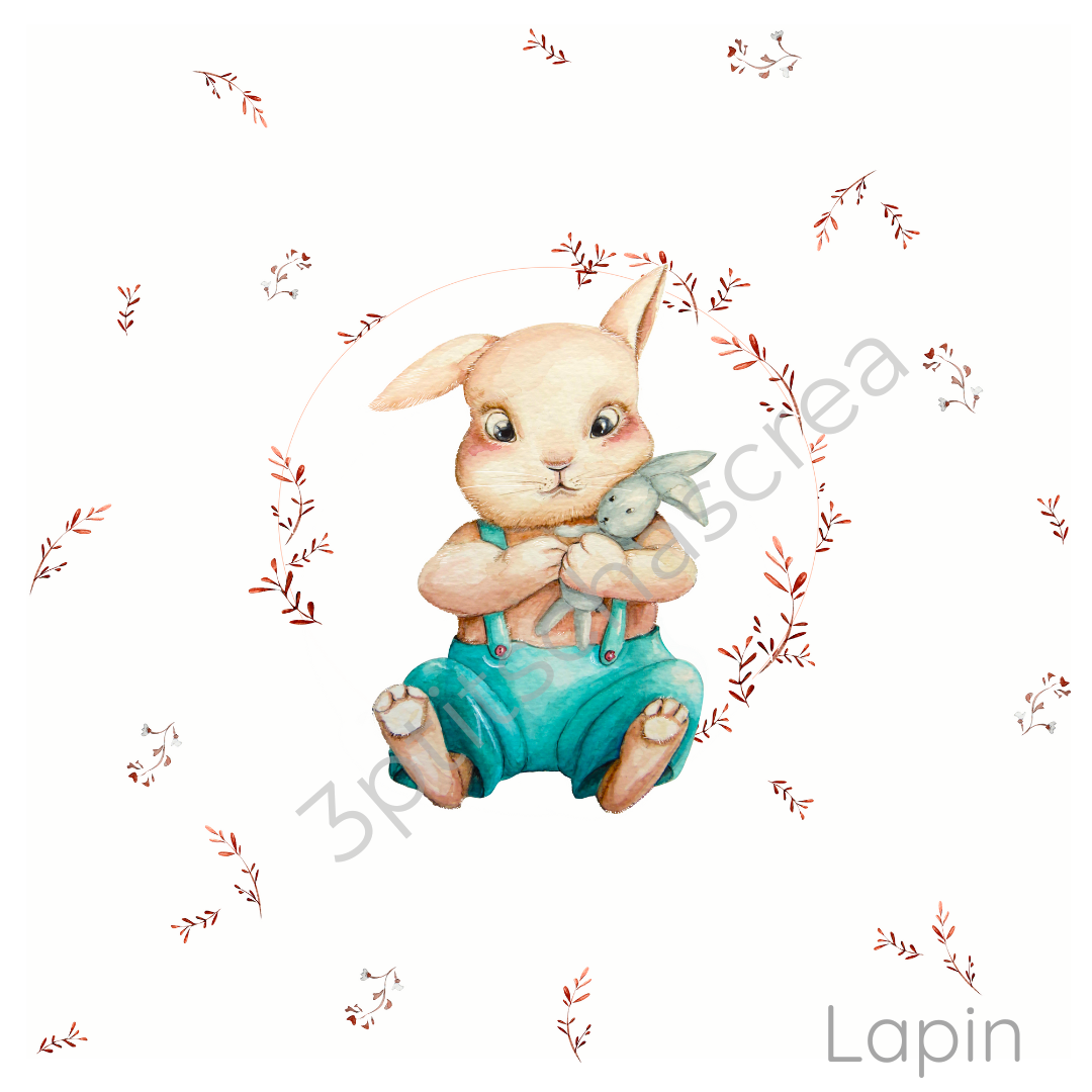 motif lapin