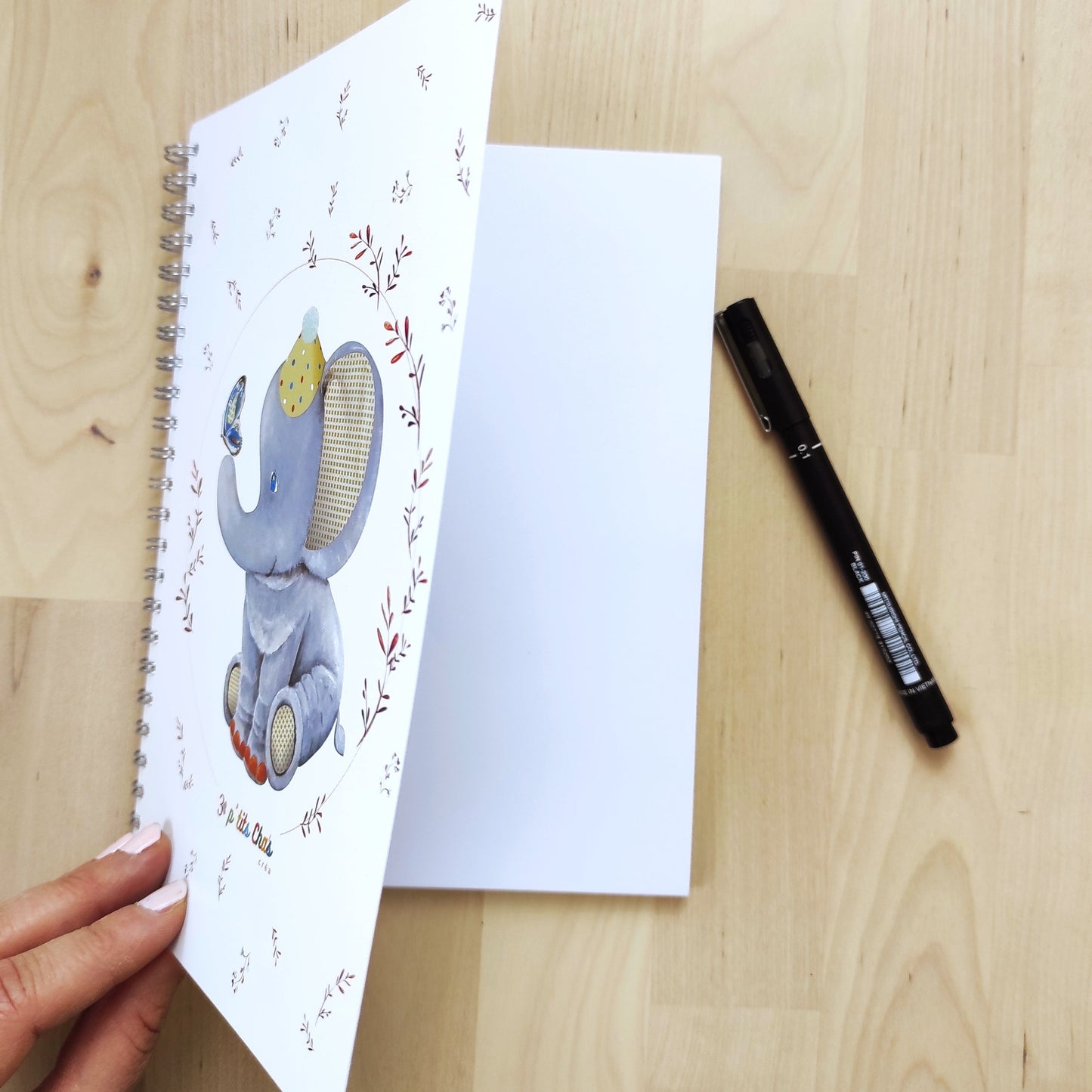 Carnet A5 éléphant