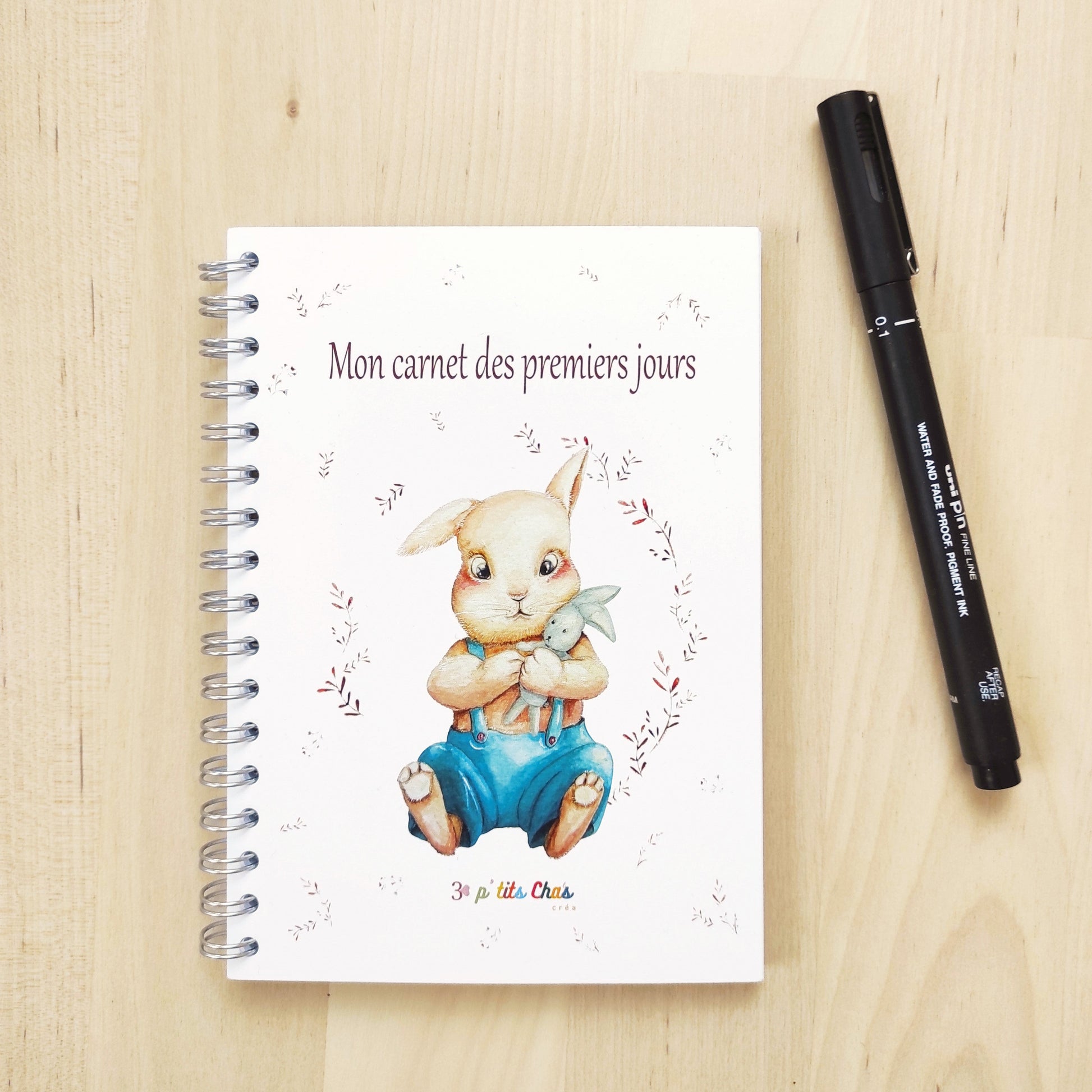 Carnet des premiers jours A6 lapin 