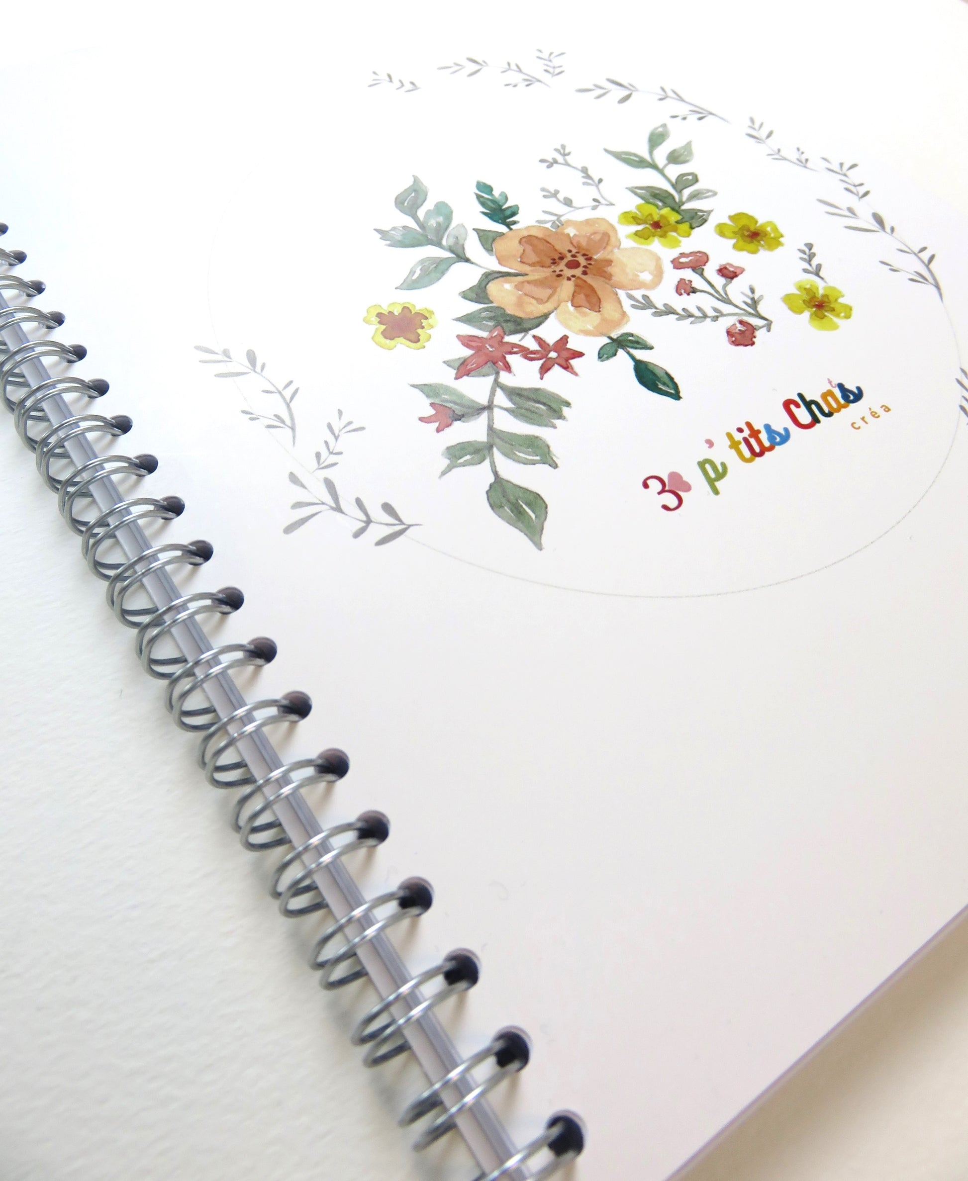 Carnet fleurs aquarelle