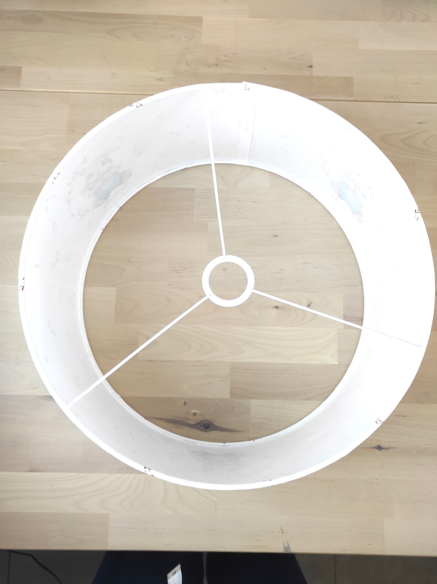 Vue dessus abat-jour 40 cm de diamètre