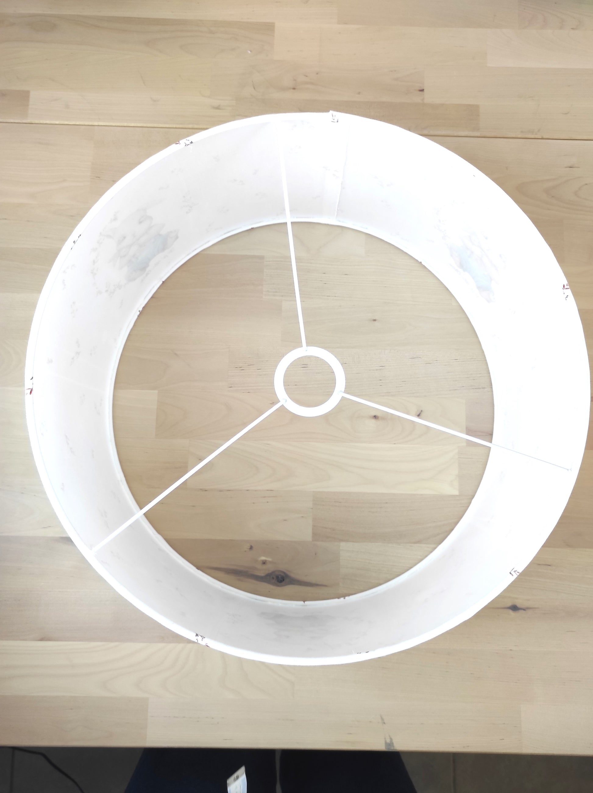 Vue dessus abat-jour 40 cm de diamètre