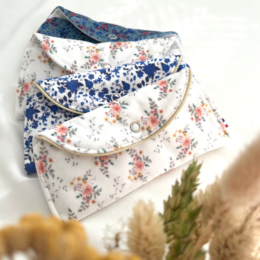 Pochettes à lunettes en velours imprimé, motifs dessinés par Fanny Agustin et fabrication artisanale Française. 
