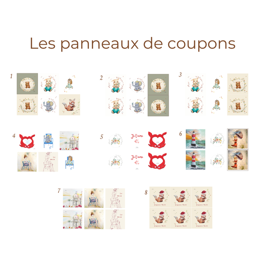 Coupon Coton – 6 Carrés pour Lingettes à Coudre