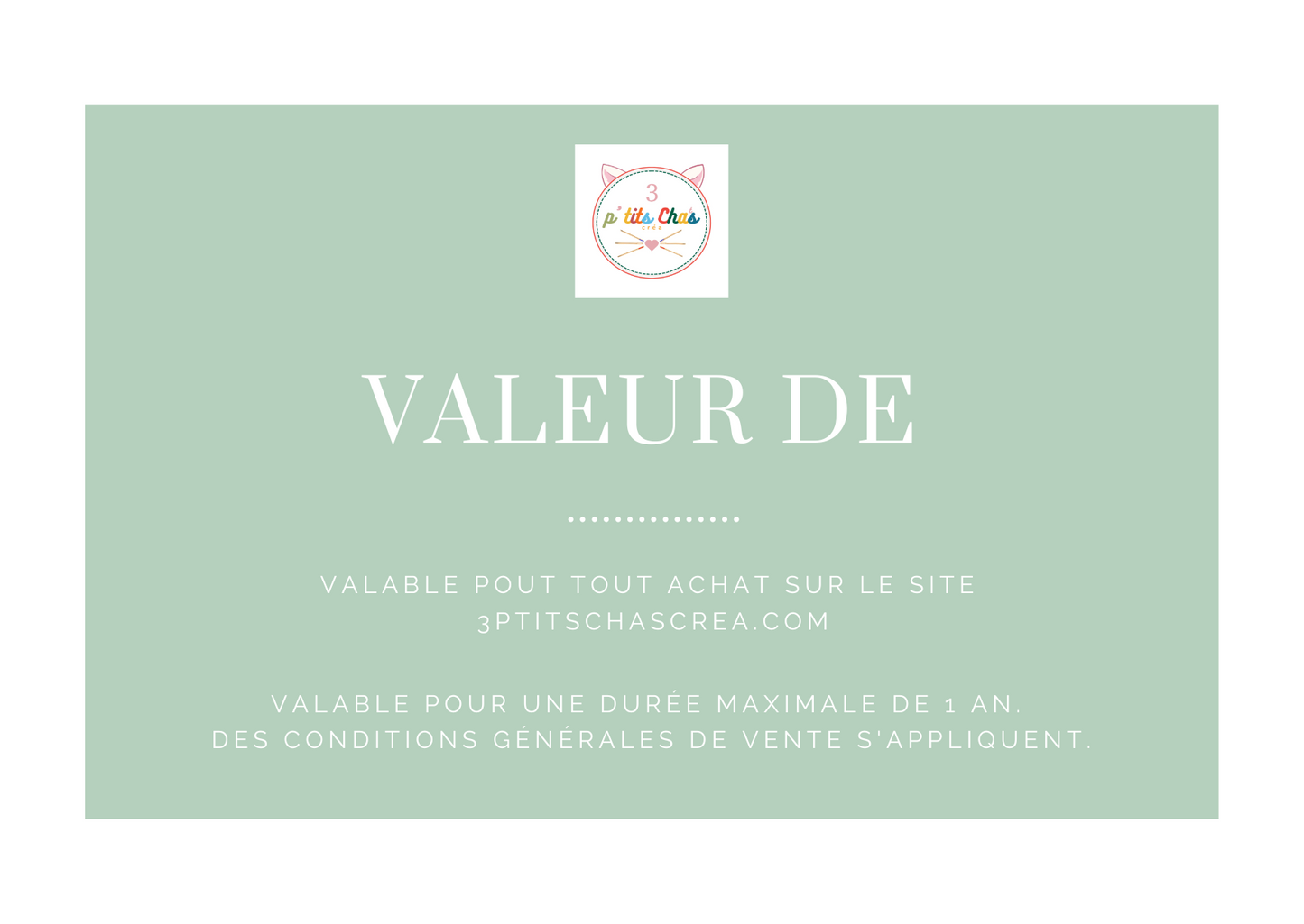 E- carte Cadeau