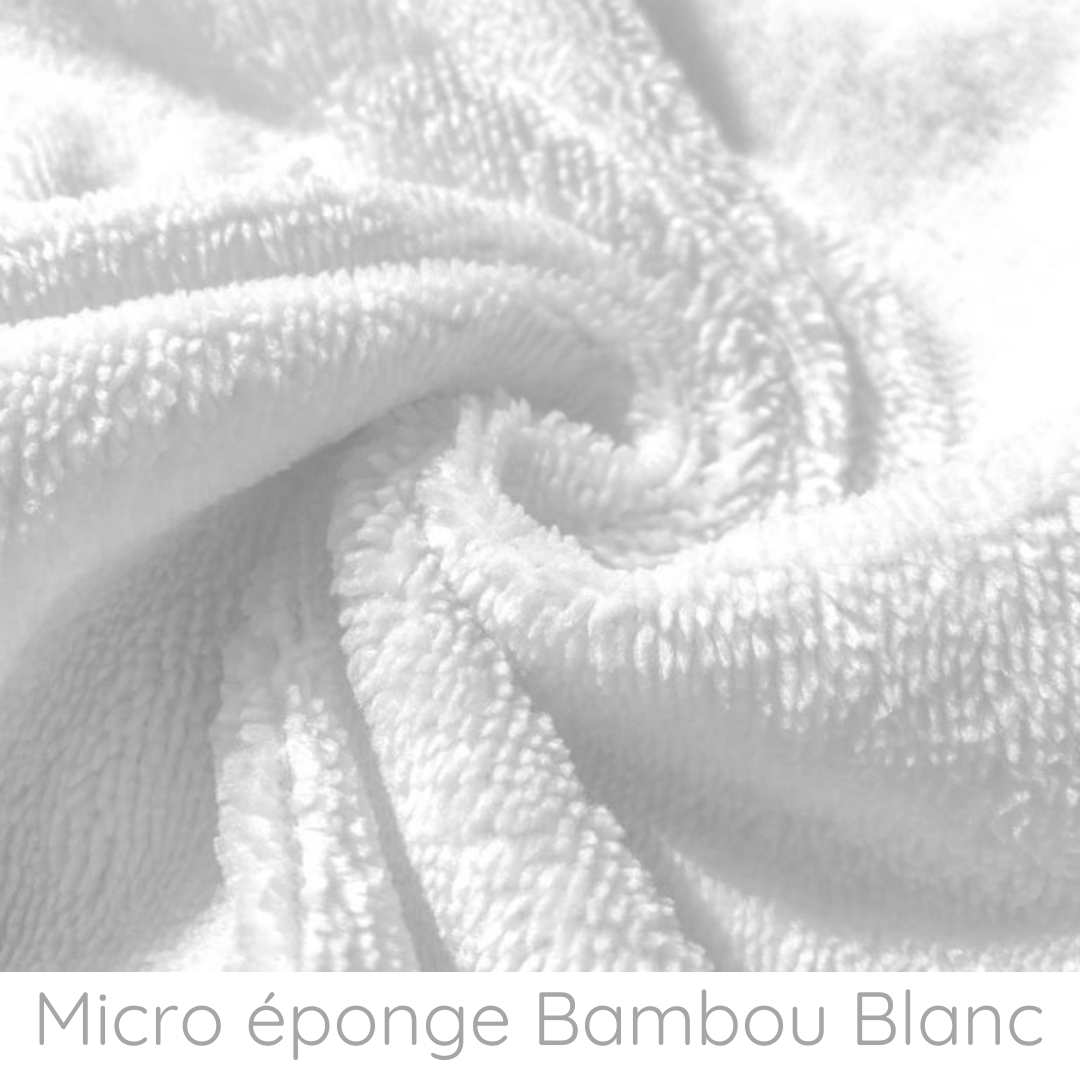 tissu doux et blanc- doublé