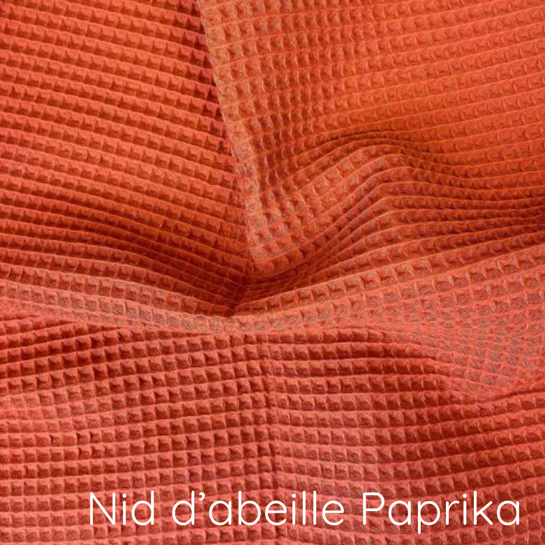Détail nid d'abeille paprika