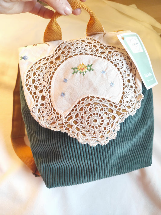 Sac à dos école maternelle à partir de nappe ancienne -20%
