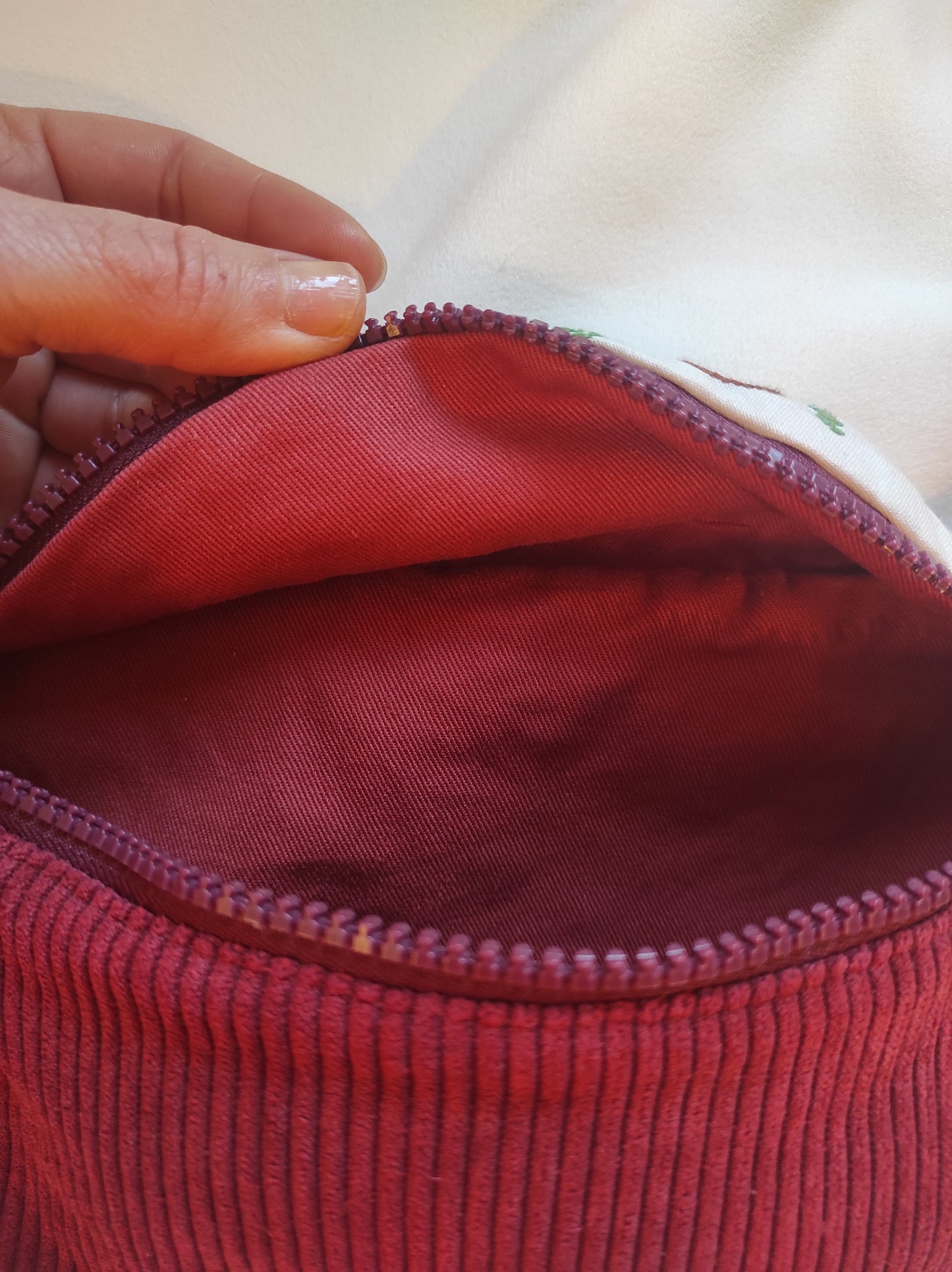 Sac banane à partir de nappe ancienne -10%